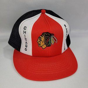 NHL Vintage Chicago Blackhawks 1980s Snapback Hat